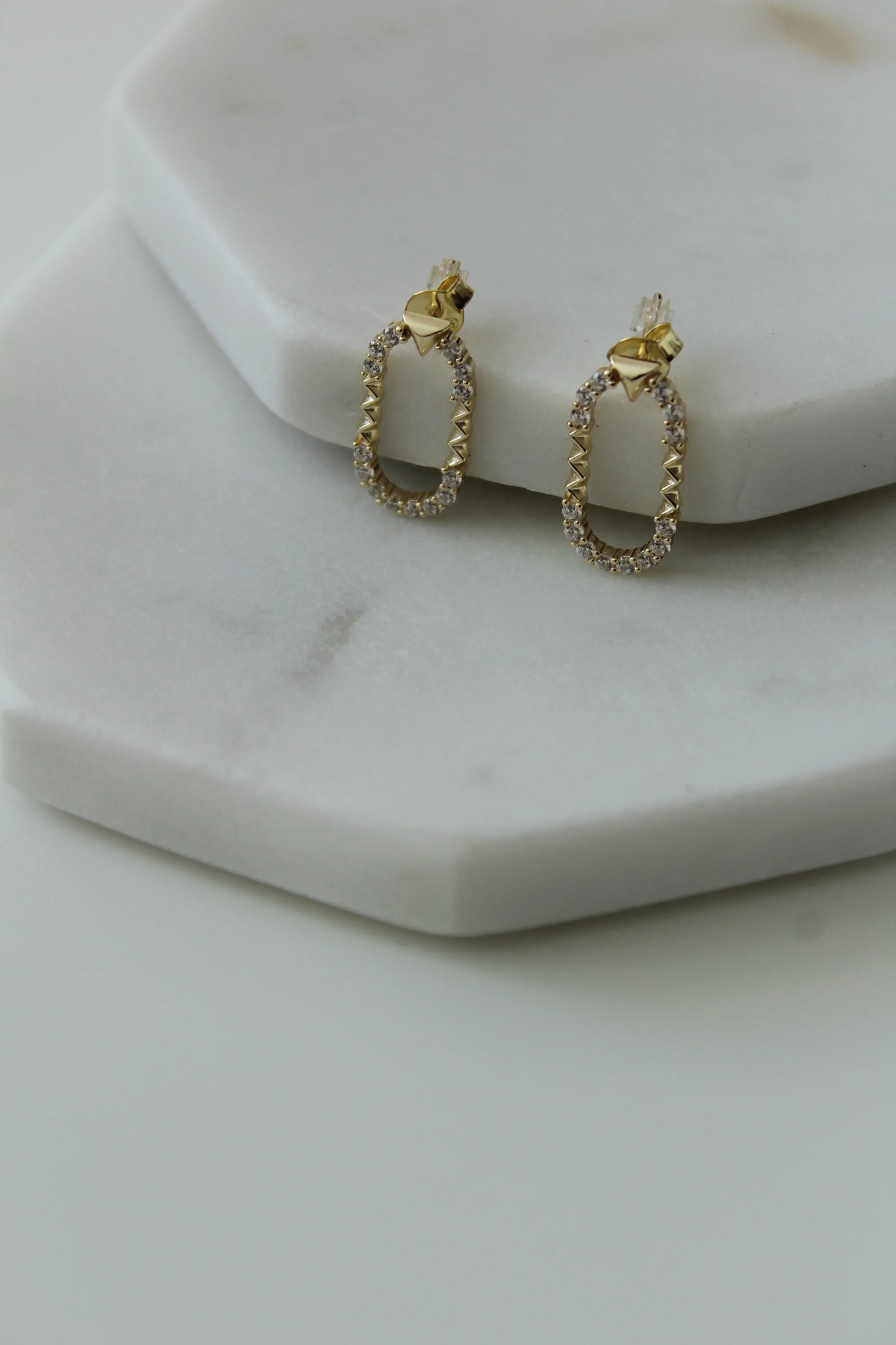 Tiana Oval Studs