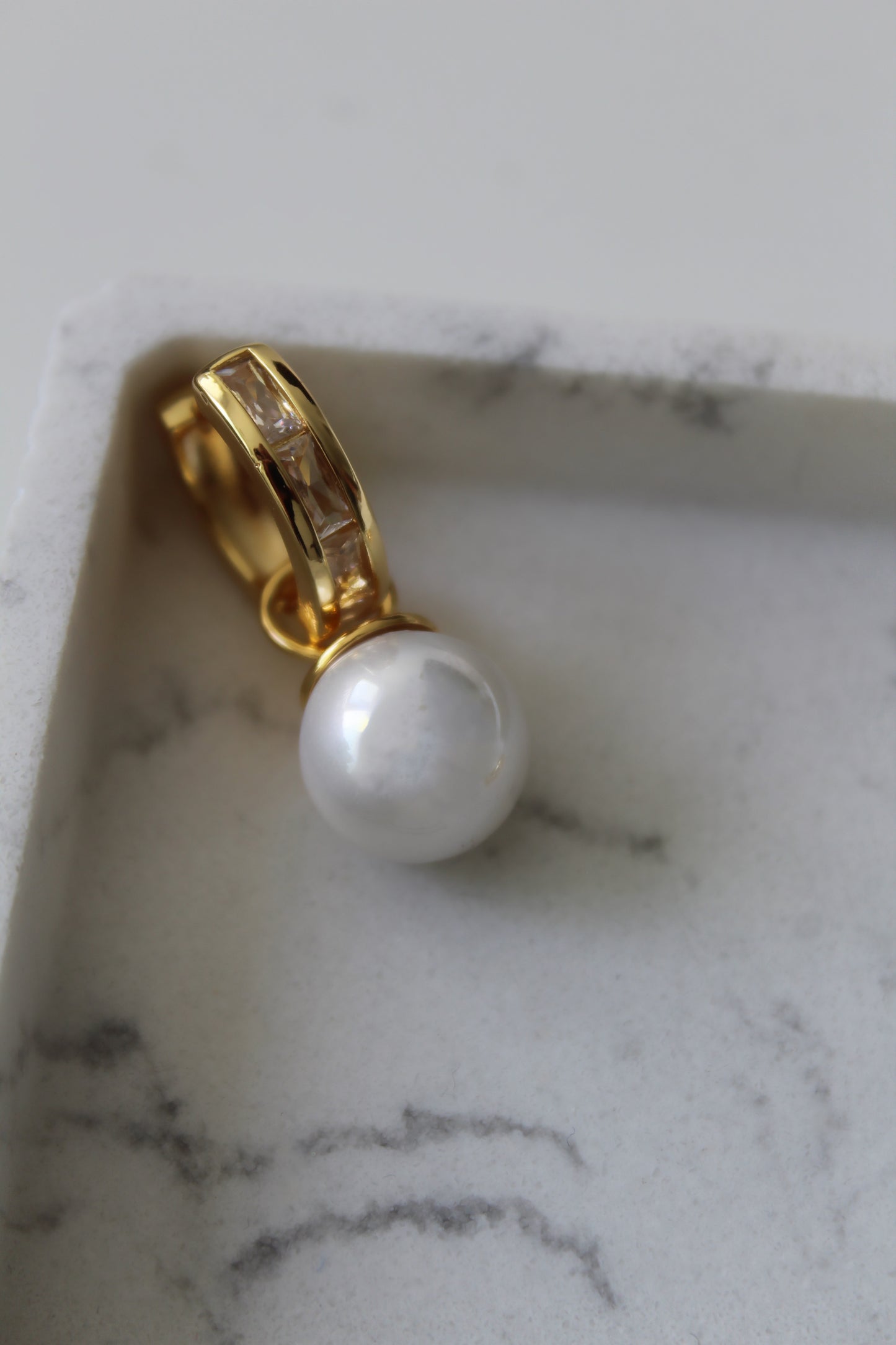 Classic Pearl Hoop Earrings
