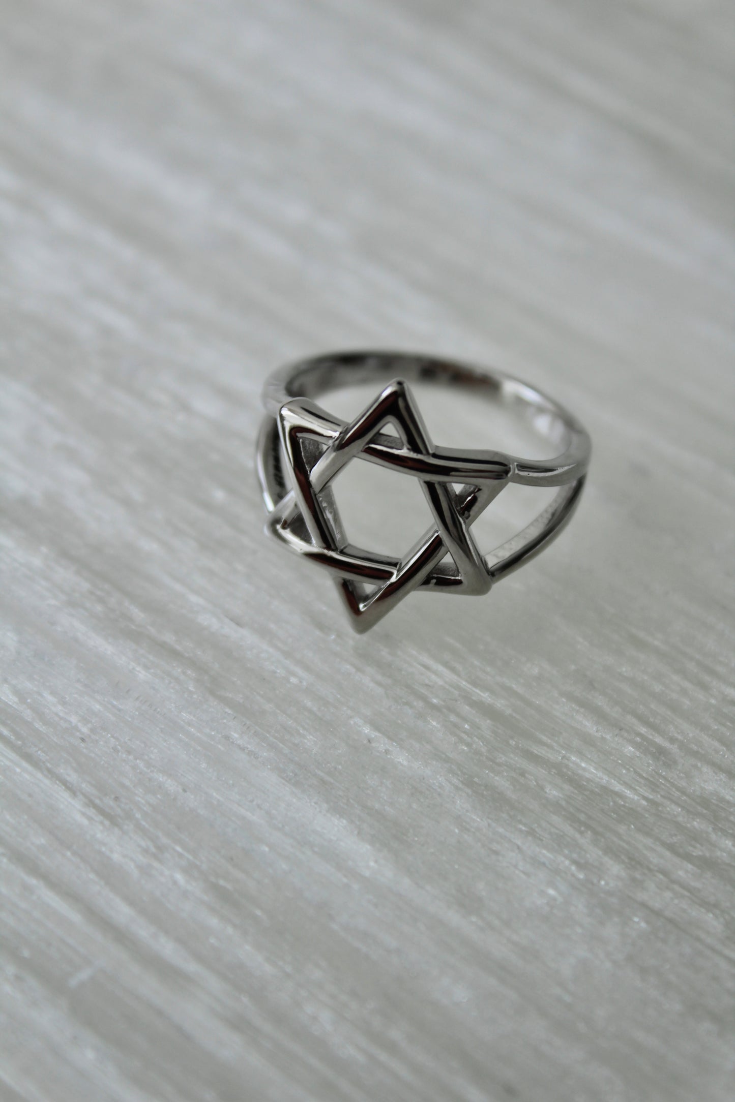 Solid Star of David Ring