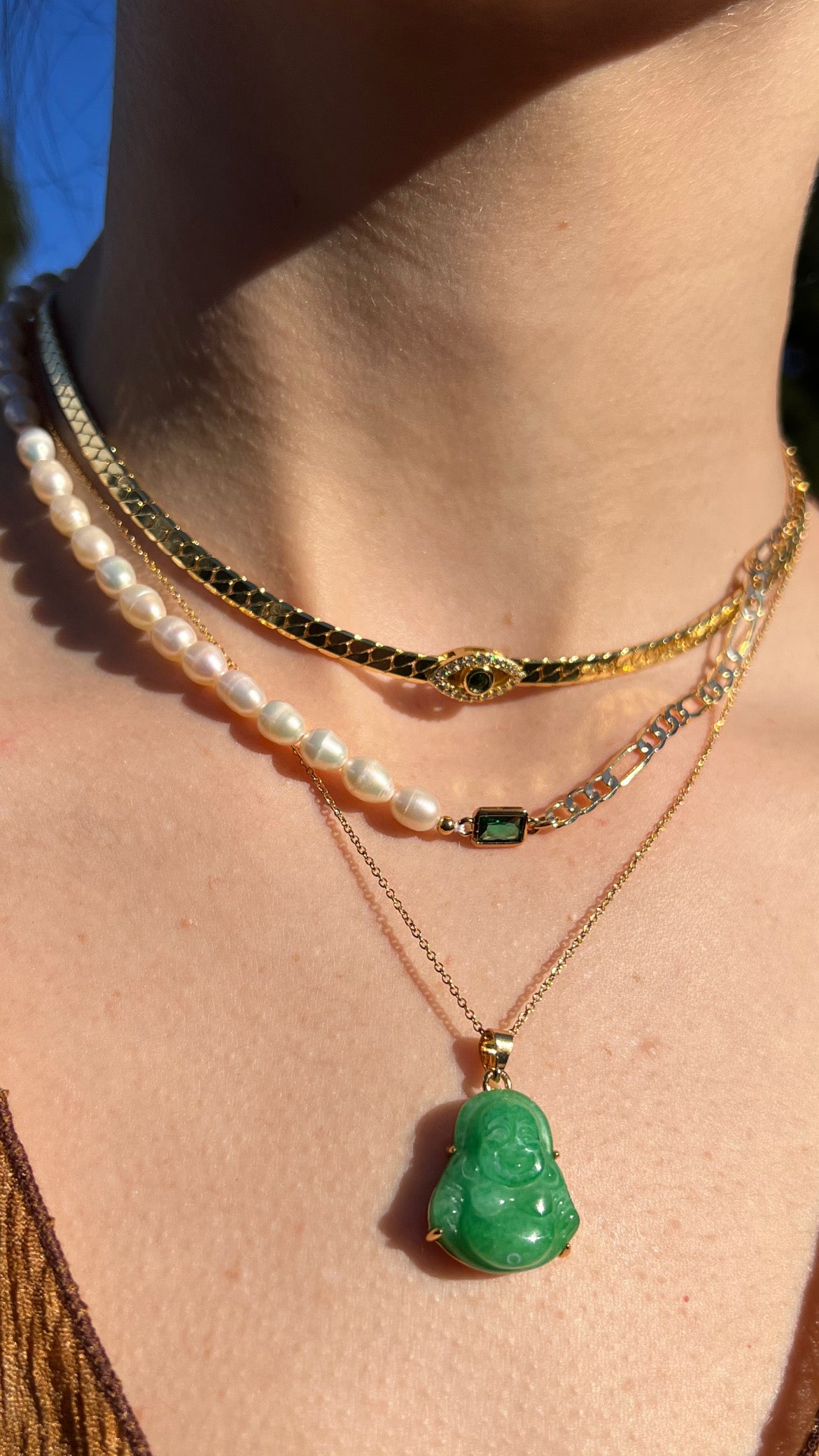 Emerald Pearl Necklace