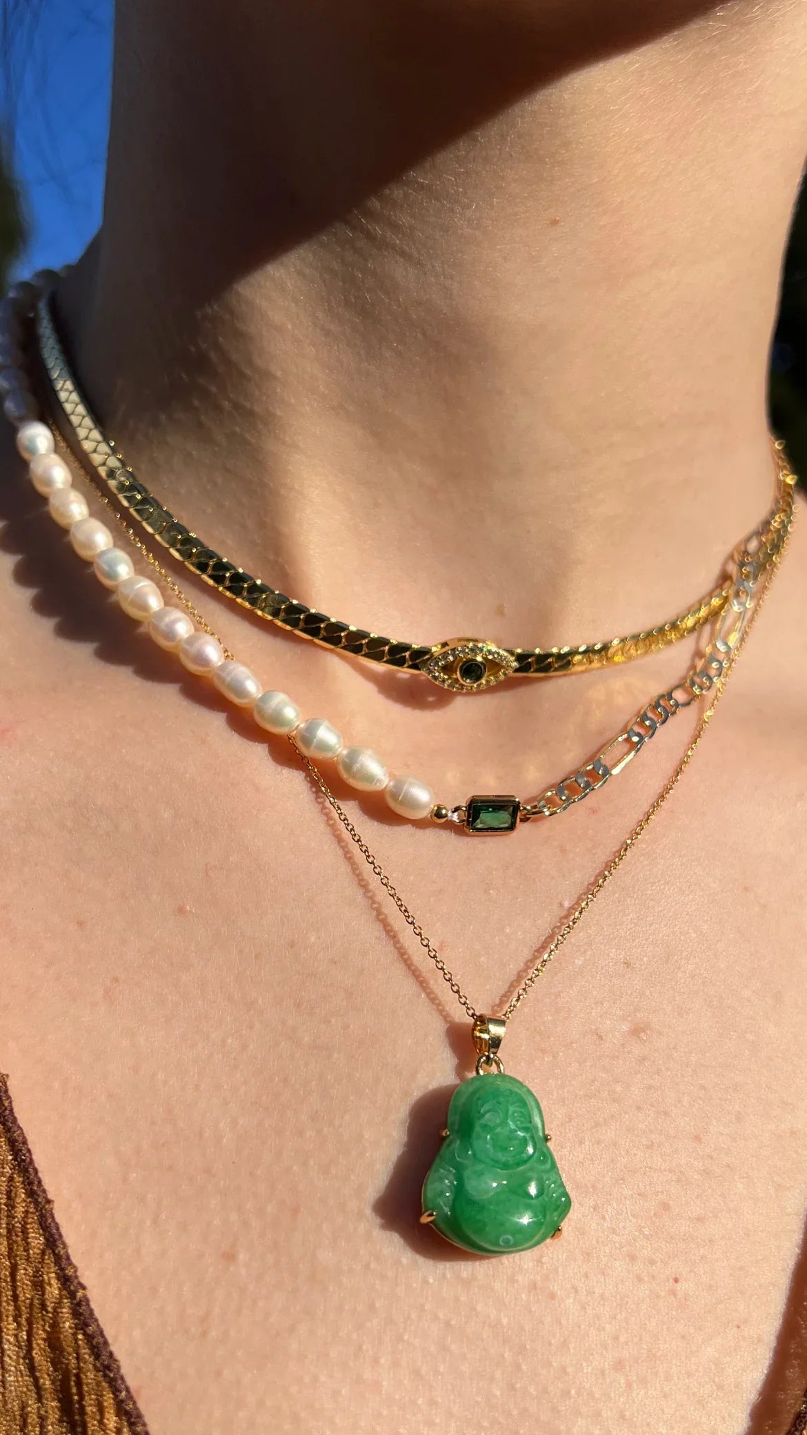 Emerald Pearl Necklace