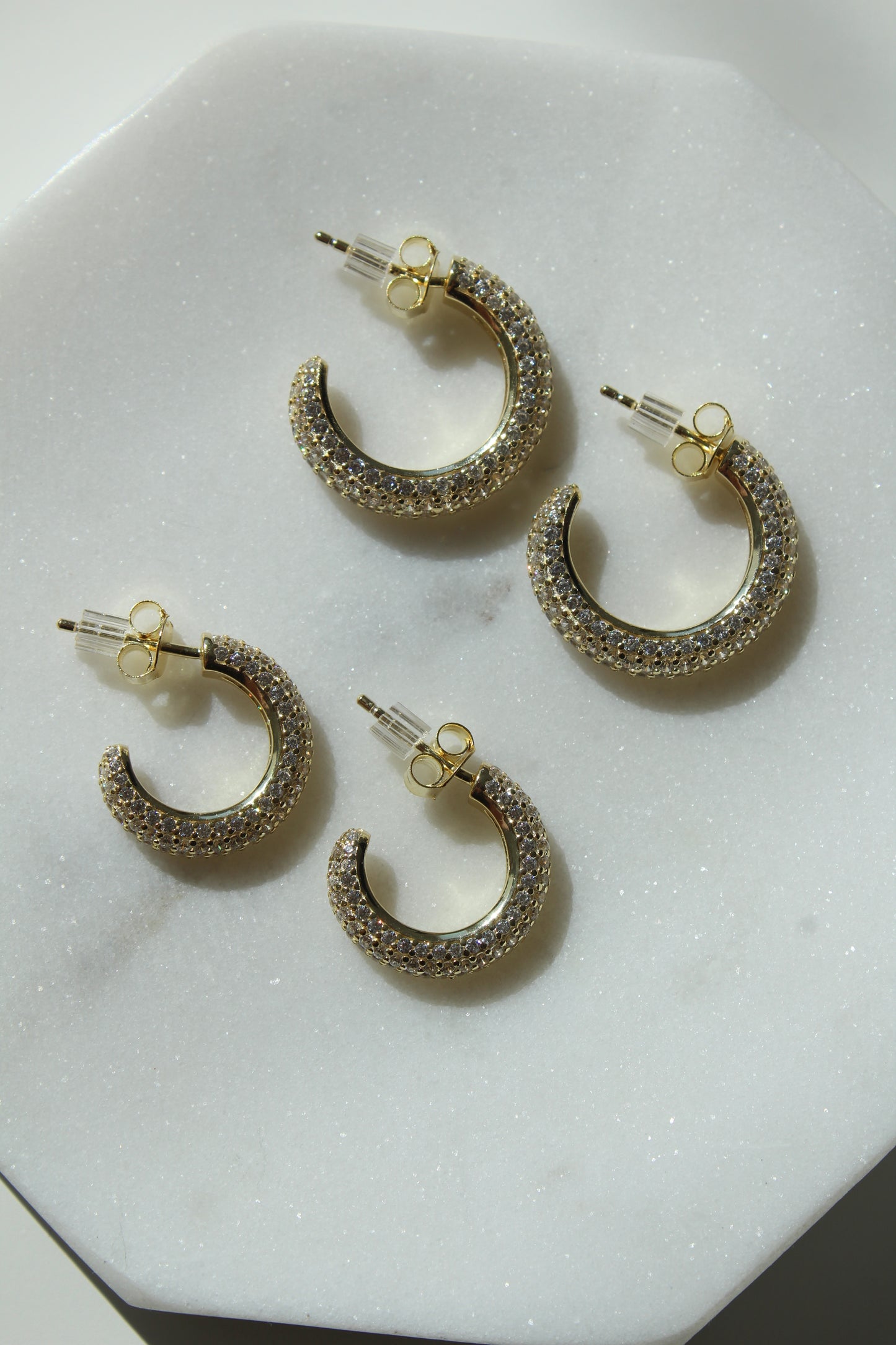Celine Micropave Hoops