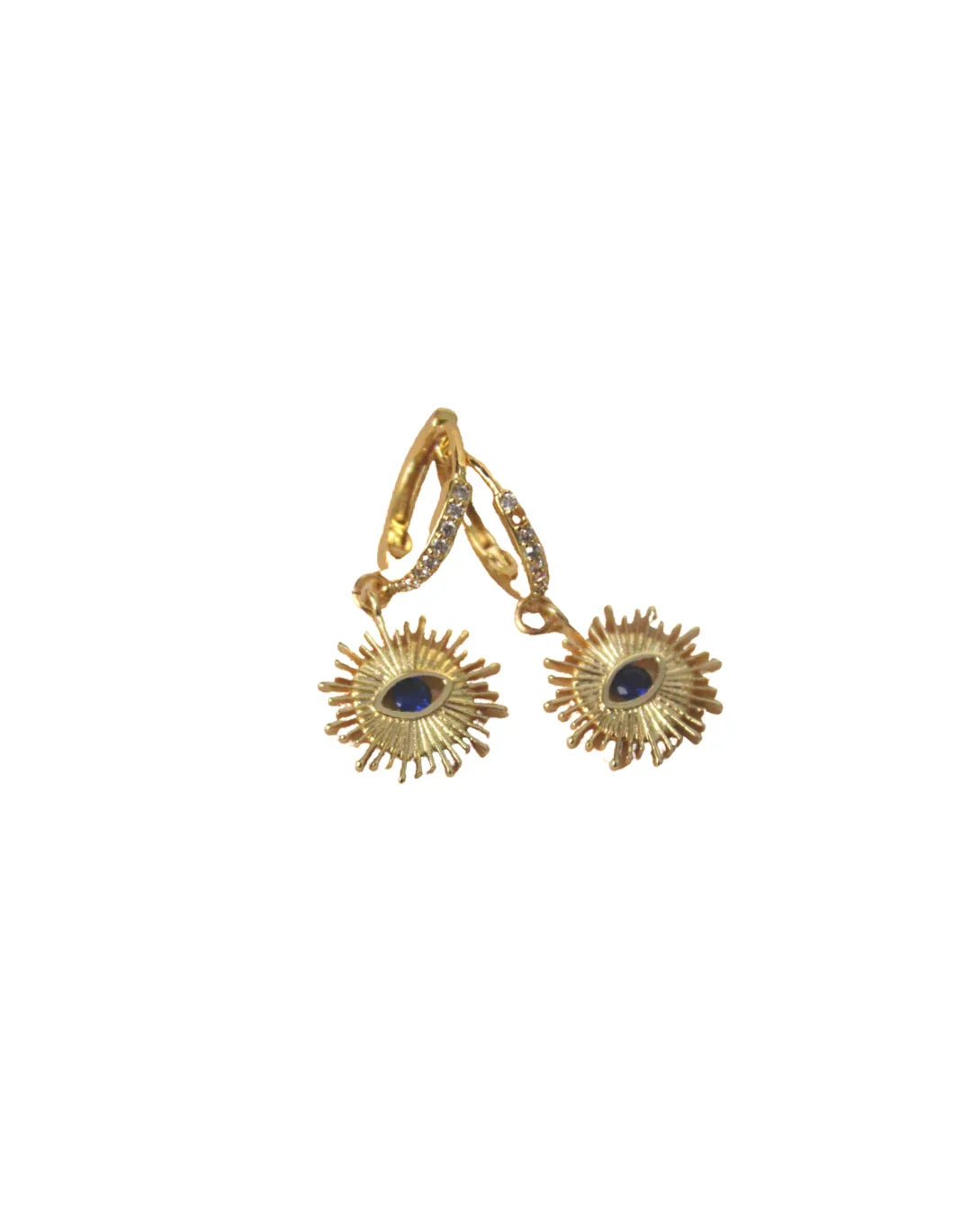 Evil Eye Sunburst Hoops