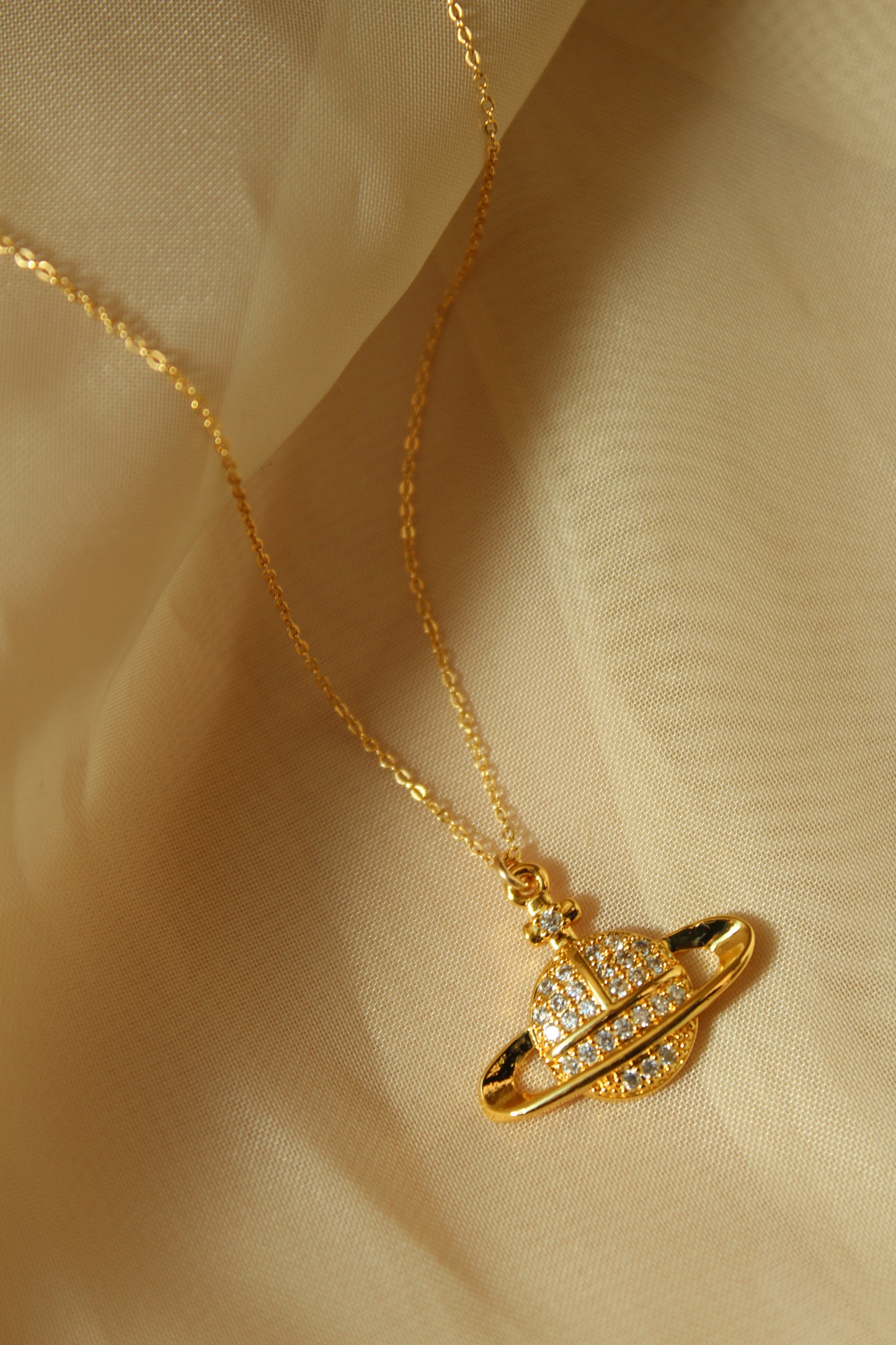 Saturn Pendant Necklace