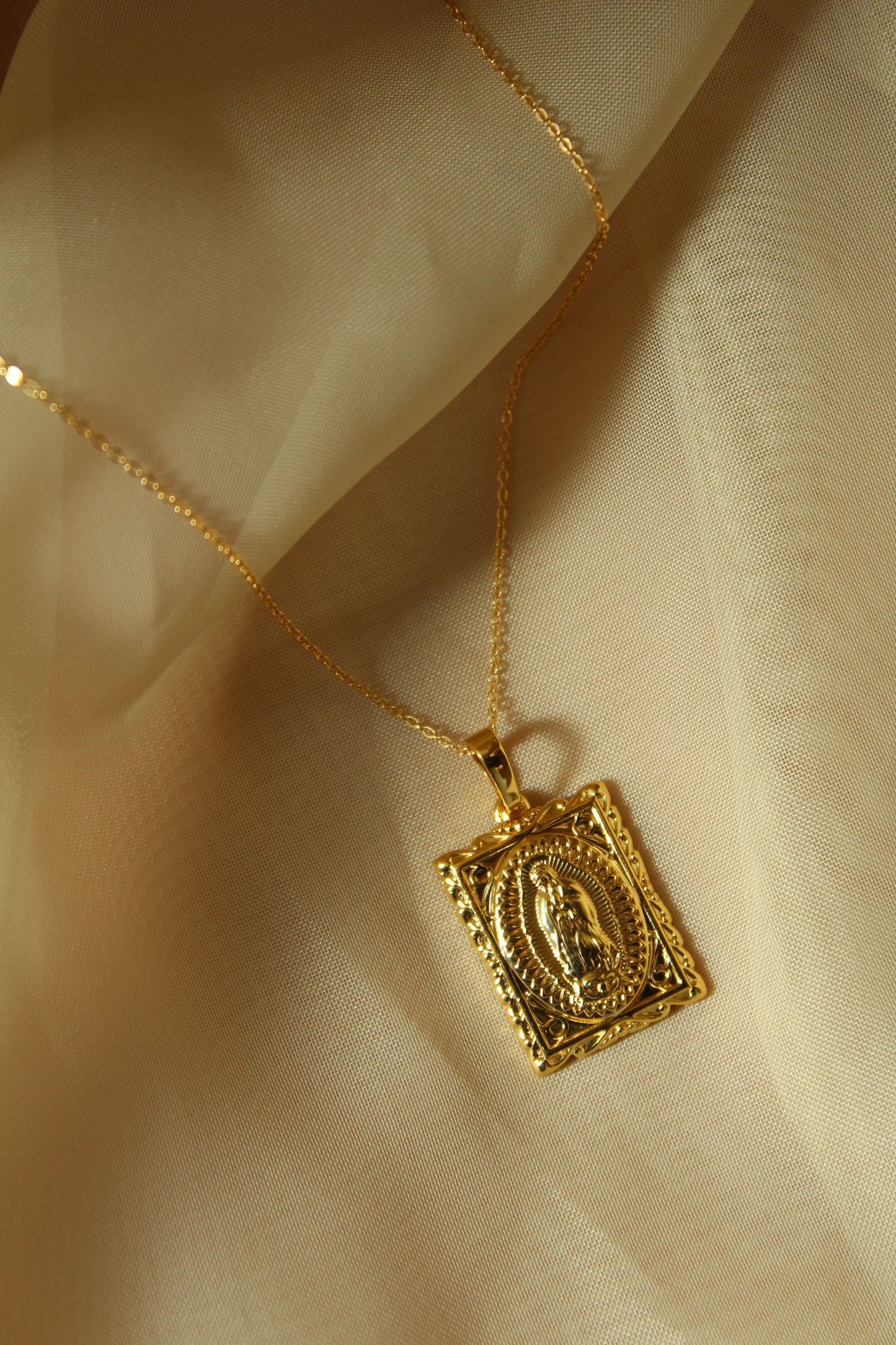 Square Mary Necklace
