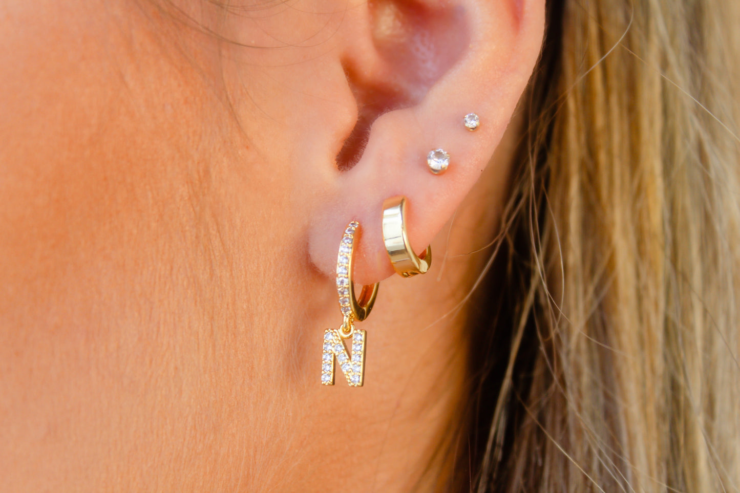 Dazzled Initial Huggies