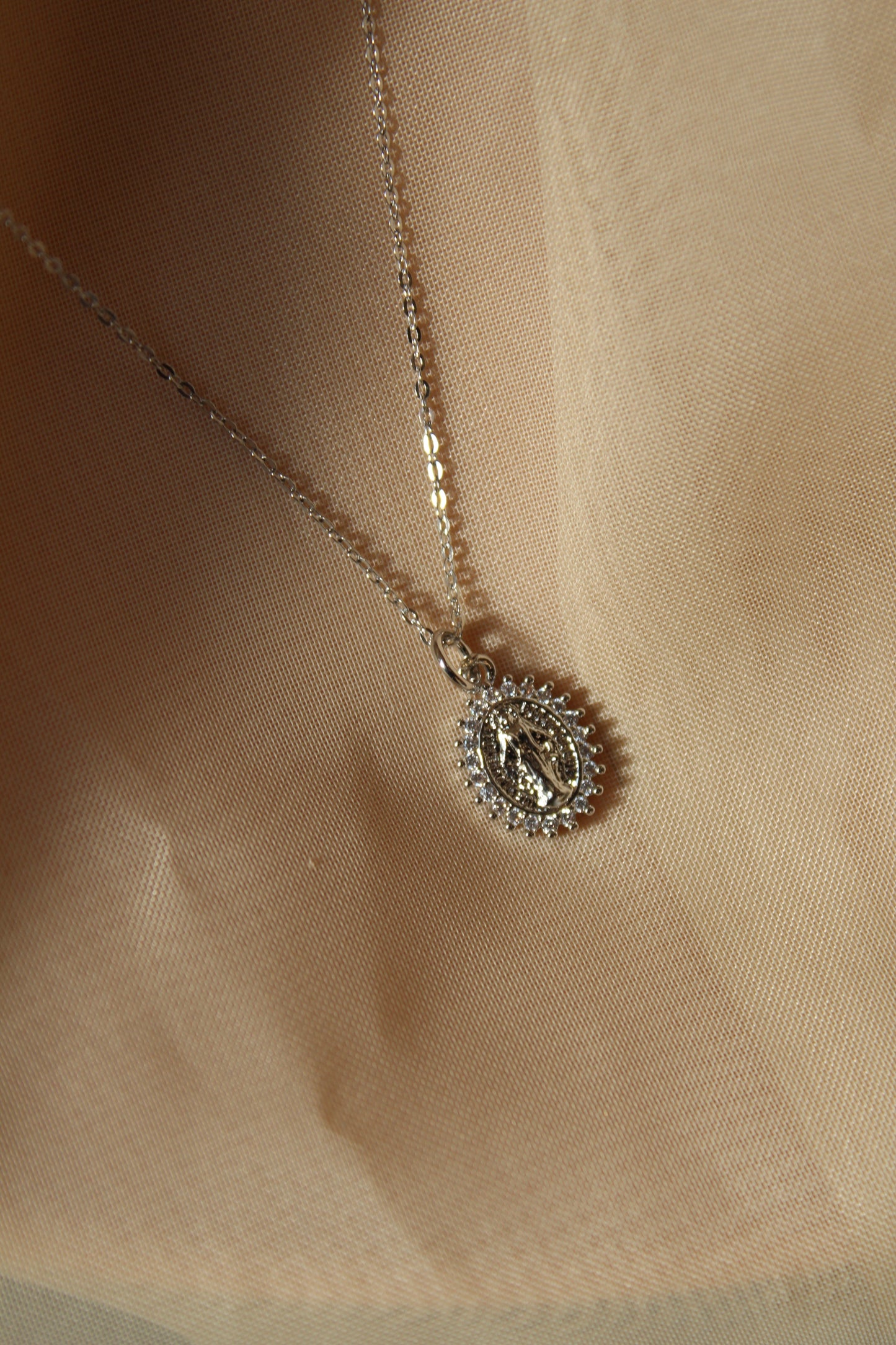 Mini Mother Mary in Silver