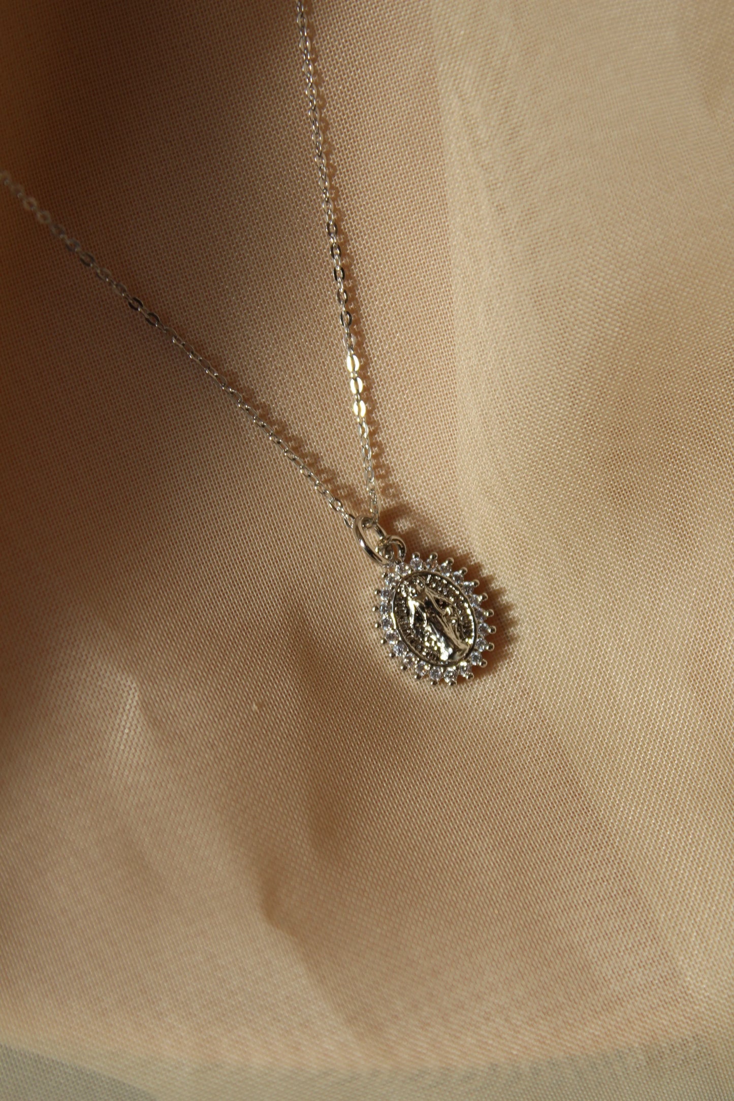 Mini Mother Mary in Silver