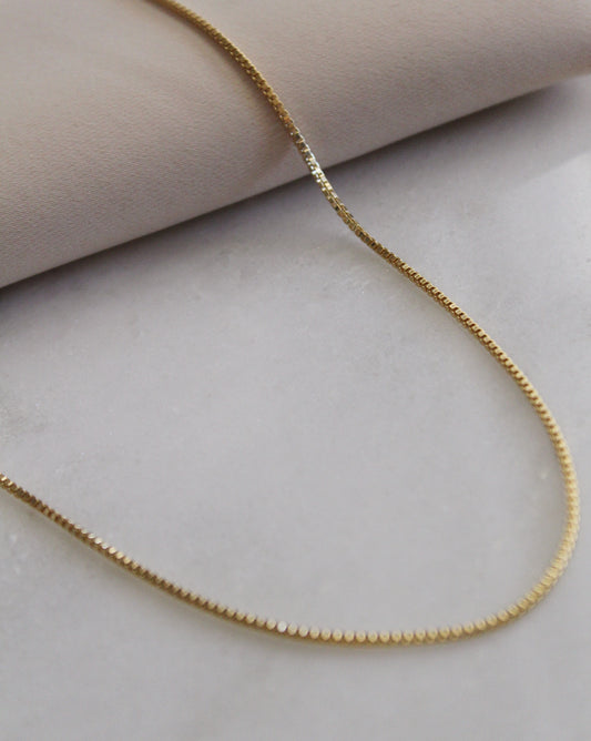 1.5mm 14k Gold Filled Box Chain