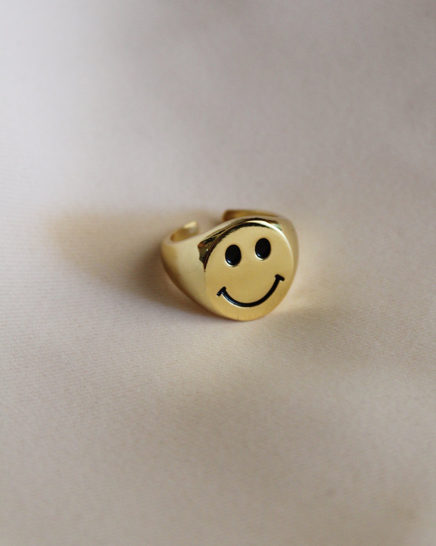 Happy Face Signet Ring