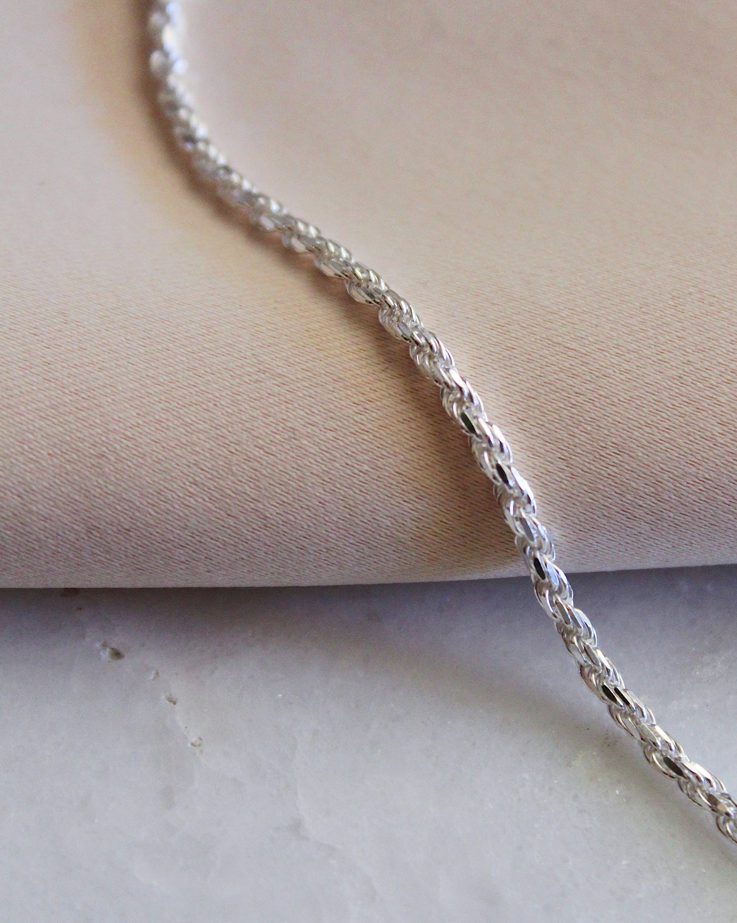 Sterling Silver Rope Chain