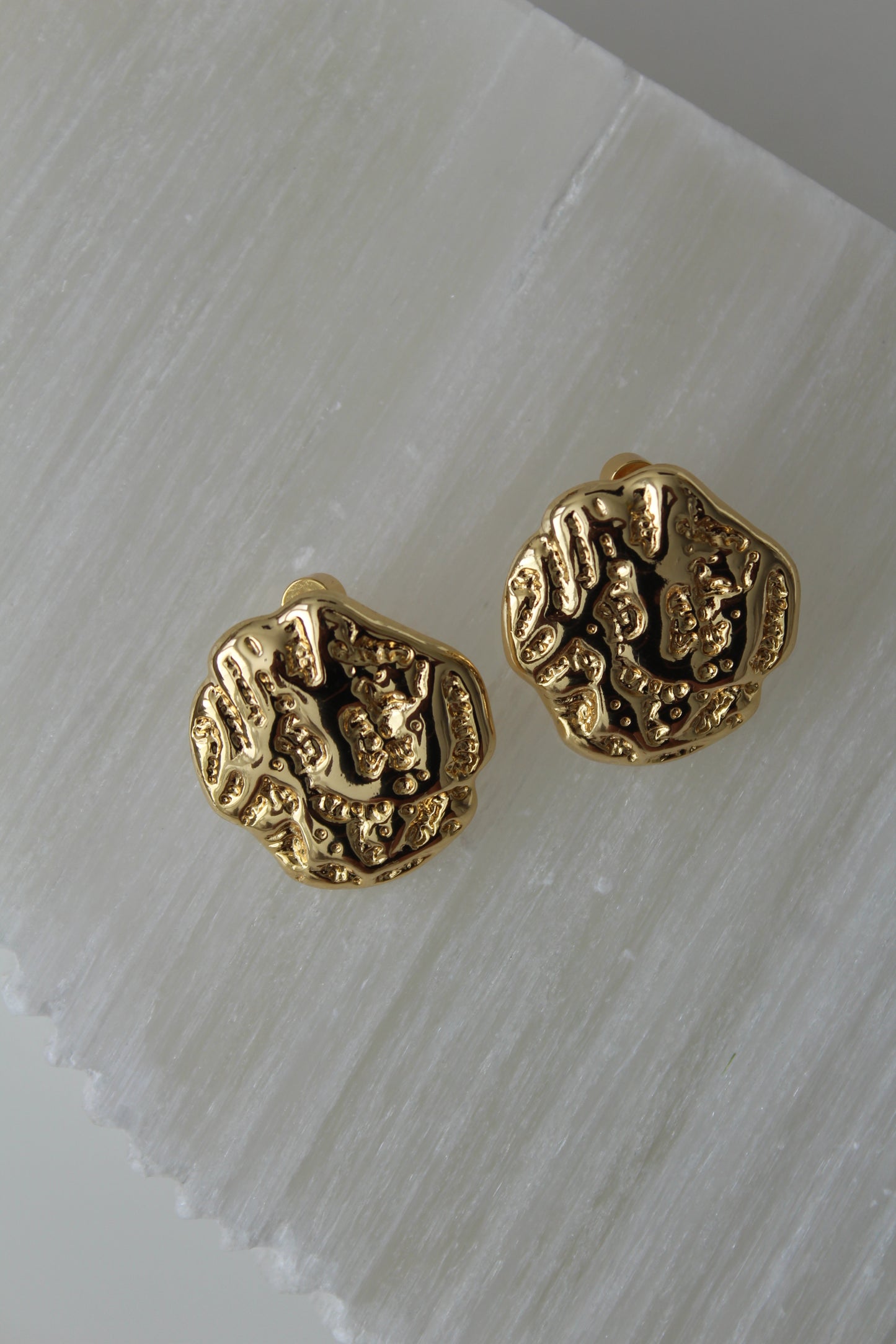 Allure Button Earrings