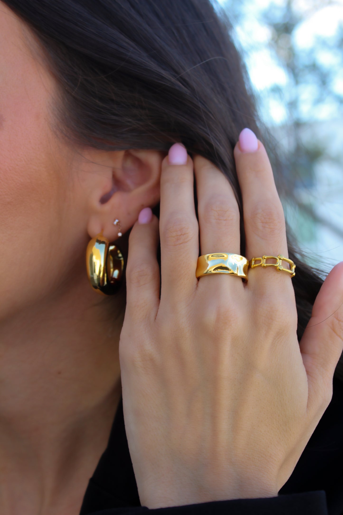 Vienna Gold Hoops