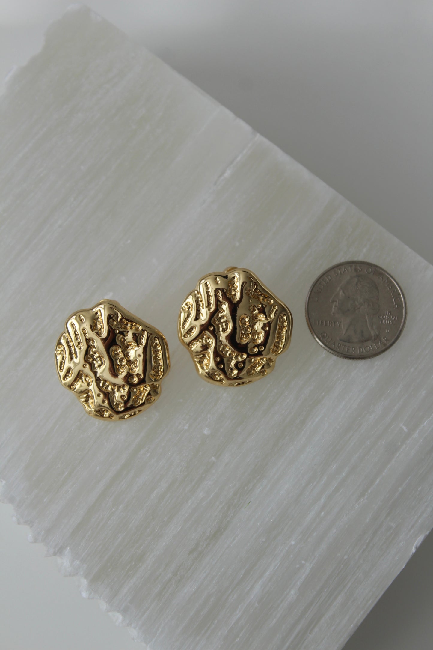 Allure Button Earrings