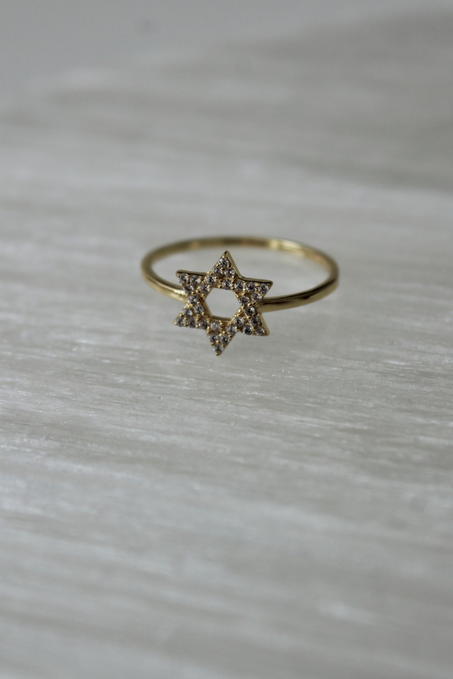 Dainty Star of David Ring