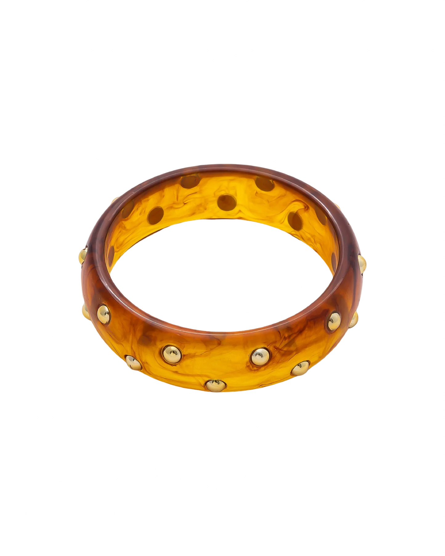 Monaco Color Pop Resin Statement Bangle | Colorful Acrylic Bracelet
