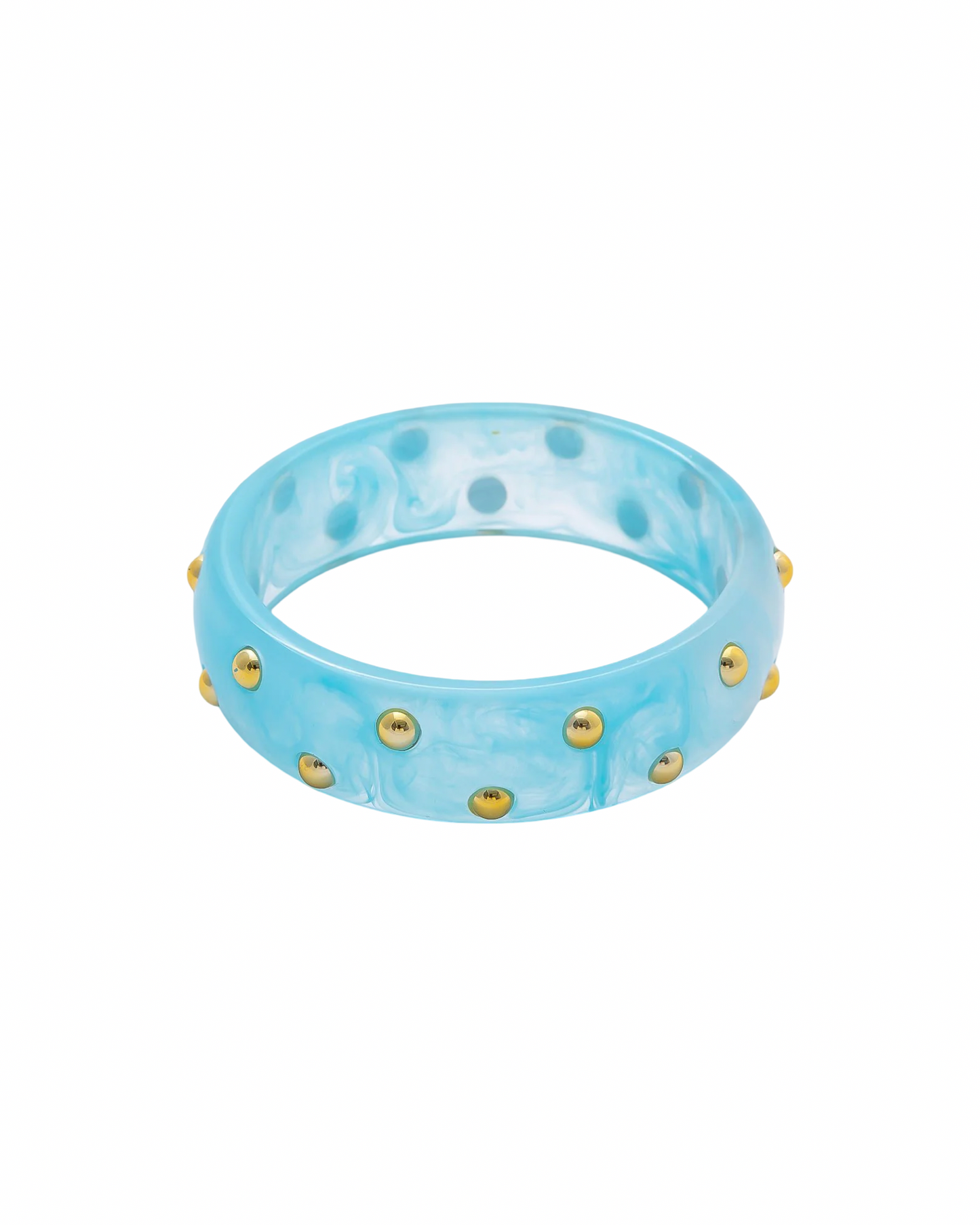Monaco Color Pop Resin Statement Bangle | Colorful Acrylic Bracelet