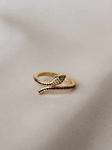 Holly Colored Snake Ring