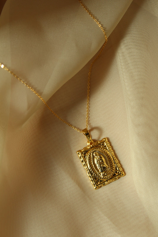 Square Mary Necklace