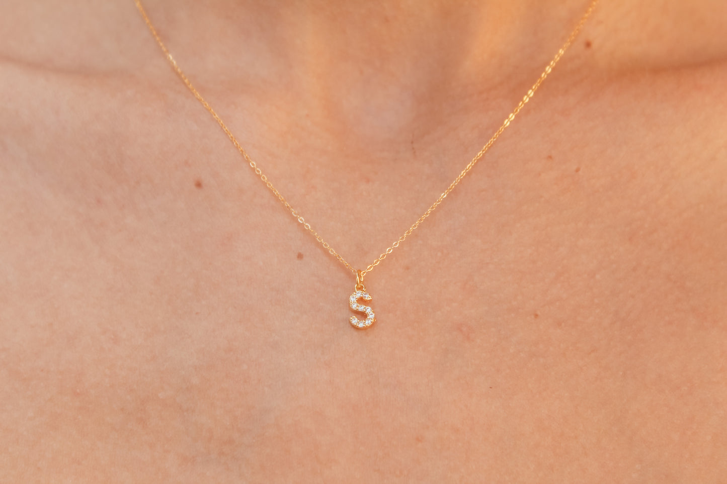Dazzled Letter Necklace