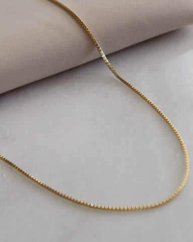 1.5mm 14k Gold Filled Box Chain